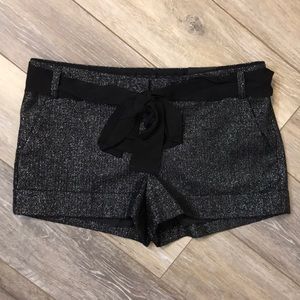 Express | Metallic Wool Blend Cuffed Shorts